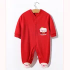 2019 Hotsale infant toddlers apparel cute knitted footed pajamas long sleeves baby romper jumpsuit For Newborn Baby
