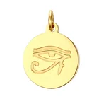 18k gold plated metal logo charm custom for jewelry or bag or cloth
