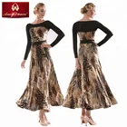 Custom adult women american modern ballroom dance dress practice
