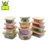 New design Borosilicate Glass Food Storage Container with Bamboo lid/Bento Lunch Bowl