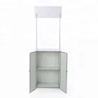 Exhibition Metal Promotion Table PP Desk Plastic table Aluminum Counter