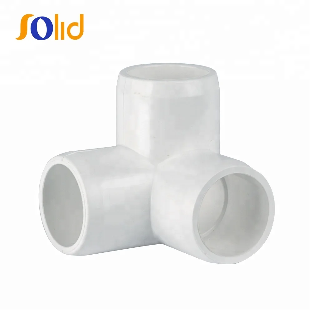 Plastic UPVC PVC 3 Way Elbow Pipe Connector For Water System  1.jpg