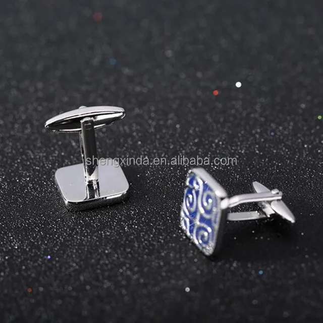 engravable cufflinks square