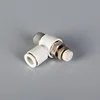 White thread coupling air pneumatic fitting plastic connectors