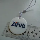 Plastic logo printing epoxy garment tags custom pvc clothing hang tag
