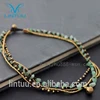 Fashion women natural jade stone jewelry beaded chain necklace