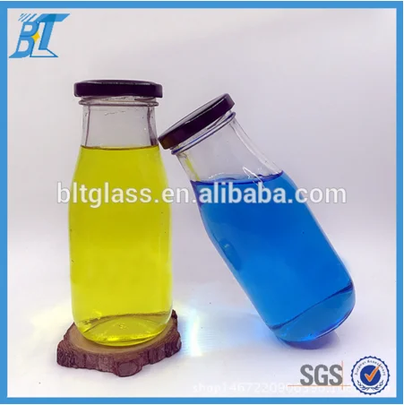 300ml yogurt glass jar juice bottles with screw cap wholesale (2)