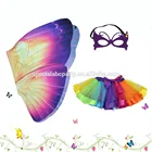 Sales promotion purple butterfly wing costumes for girls dance performance wear