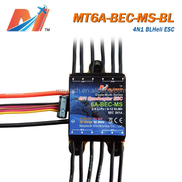 Maytech remote control oneshot BLHeli 4in1 ESC 6A for mini quadcopter