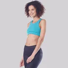 women bodybuilding wear sexy special design sports bra with back lace up detailing