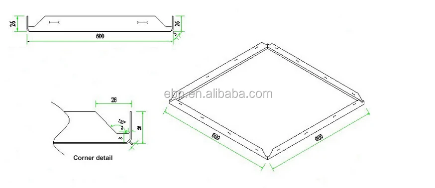 aluminum ceiling tiles 600x600