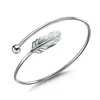 925 sterling silver wire wrap feather bracelet adjustable wire bracelet