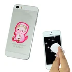 custom print logo cell phone screen cleaner sticker