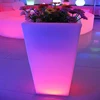 Plastic colour changing solar LED flower pot Light