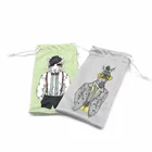 Eco-friendly classic design felt high grade microfiber 3d glasses pouch