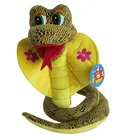 Golden Color Snake Toys Vivid Animal Plush Soft Toy Snake