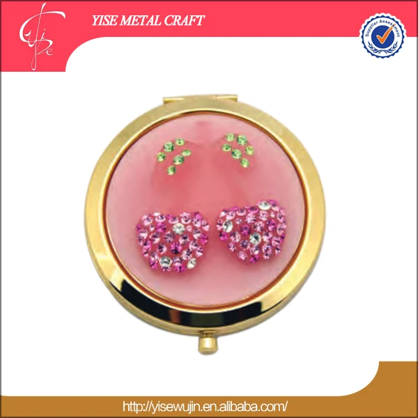 golden mirror makeup wedding return gift 3d crystal la cereza