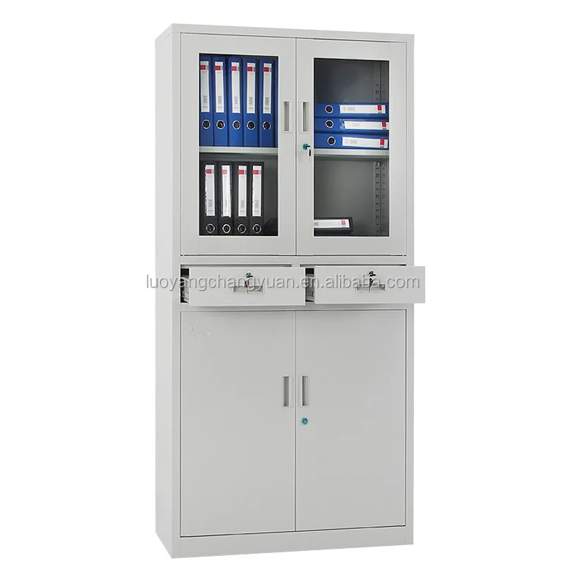 De Alta Calidad De Muebles De Metal De Puerta De Vidrio De Gabinete De