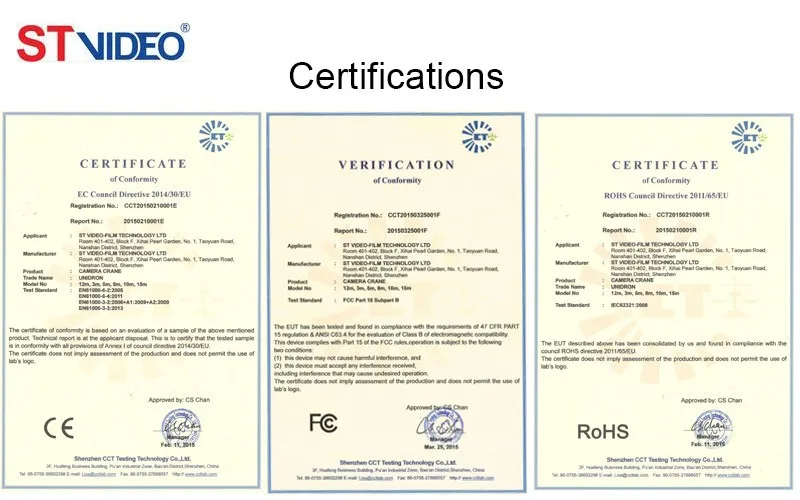 Certifications