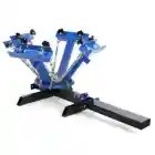 4 Color 1 station screen printing machine price with dry plate