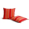 New Arrival 2016 Indian Theme Designer Vintage Art Cotton Cushion Cover with Red Stripe