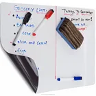 Magnetic Fridge Planner Dry Erase White board Strong Magnet with 3 markers