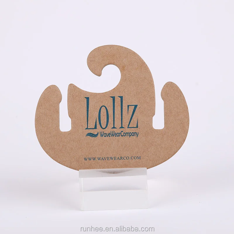 100% Recycled Paper Cardboard Shoes Hangers Customized Printing Eco Friendly