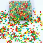 wedding and festival antiflaming paper cube 0.5*0.5cm mix color party confetti