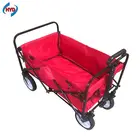 Folding Outdoor Utility Wagon Cart Collapsible Utility Beach Wagon
