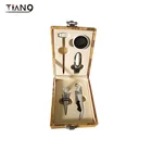 Wine Bar Set High Quality Attractive Design Map PU Leather Red Wine Bar Set With White Wine Accessories