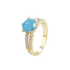 15543 xuping women 3 gram 14k yellow gold diamond rings china