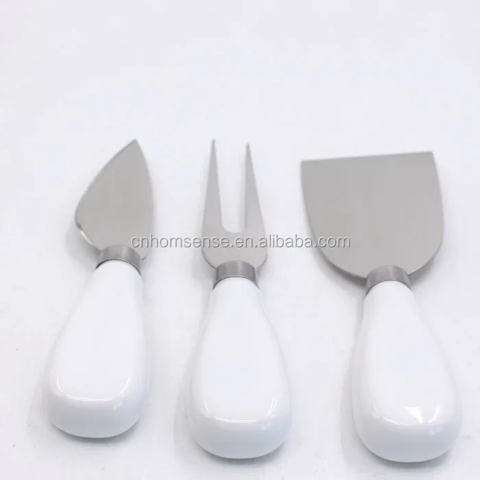 high quality stocked ceramic handle stainless steel blade cheese