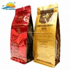Coffee bag wholesale block bottom aluminum foil sachet