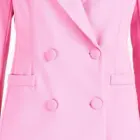 Suits Women's Wholesale Fashion OEM Office Ladies Pink Suits 2 Piece Sets Women's Double-breasted Blazers