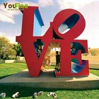 Sculpture Sculpture Outdoor Sculpture Outdoor Stainless Steel LOVE Letter Sculpture