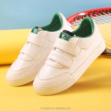 2017 Latest design fashion children casual shoes Wholesale high quality white PU leathe kids shoes