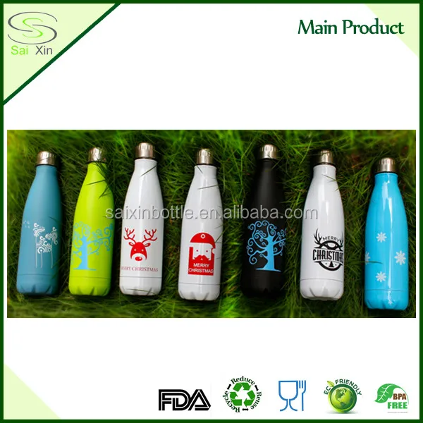 350ml 500ml 750ml 1000ml insulated flask ss water bottle