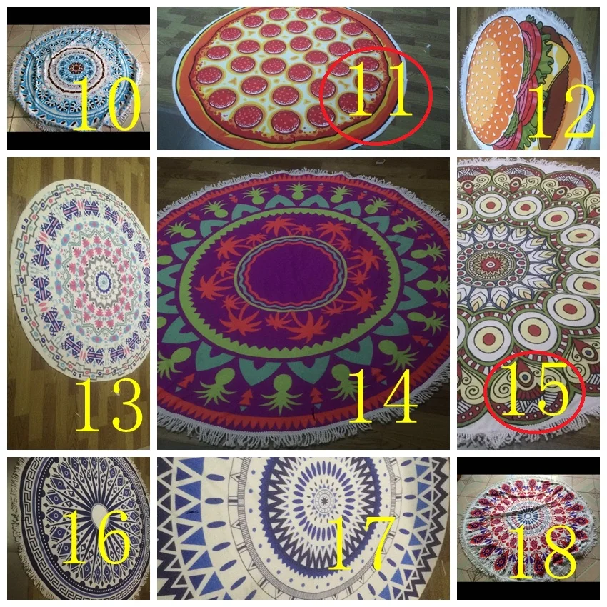mandala beach towel