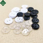 Wholesale Fashion Round Transparent 2-Holes Resin Custom Buttons For Shirts