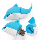 custom pvc dolphin USB Flash Drive With keychain/usb 3.0/usb gadget new product LFN-203