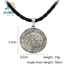 Cheap custom logos antique silver metal necklace coin pendant charms