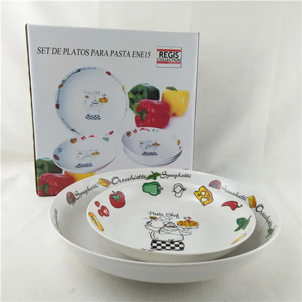 italian style porcelain large soup salad and pasta serving bowl