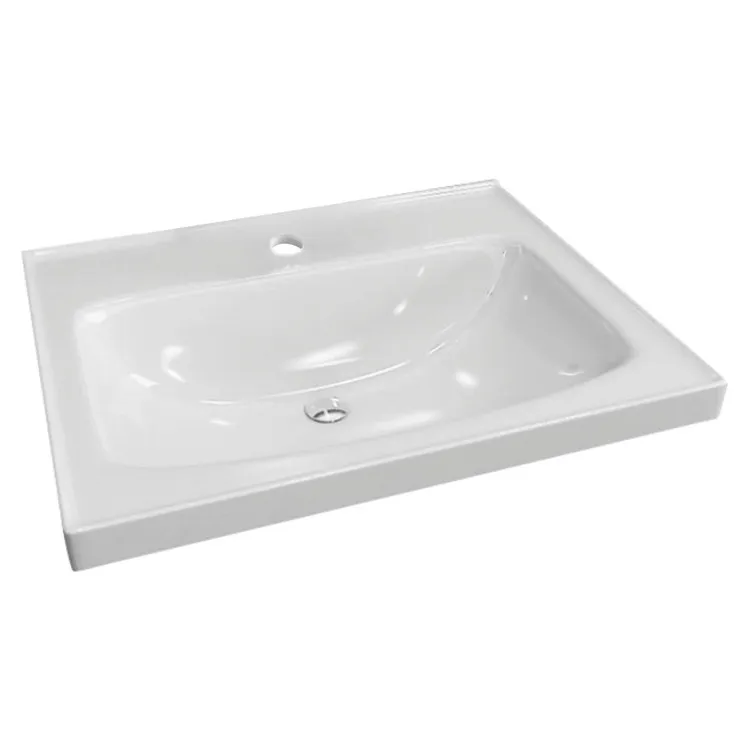 N60G10Y Ceramic  Square Bathroom Cabinet Wash Basin