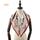 Hot Sale New Fashion Women Printed Kerchief Lady Spring Silk Feel Scarf