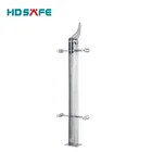stainless steel balustrade and handrail glass railing post for staircase