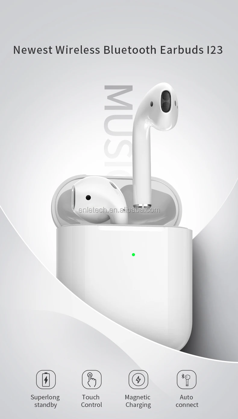 2019 black pod for original 1:1 airs ear pod 2 i10 i12 i20 i30 tws phone wireless earbuds with power bank airs buds pods - ANKUX.COM