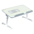 Usb Cooling Fan Home White Foldable Laptop Adjustable Standing Desk Study Cum Computer Table Portable Folding Stand