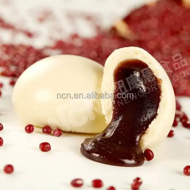 steamed red bean paste bun