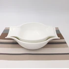 wholesale White ceramic sublimation good quality vegetables soup bowl