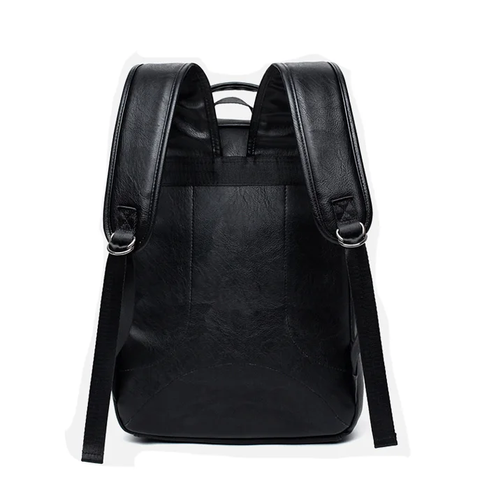 Top selling business laptop travel backpack mens pu leather backpack